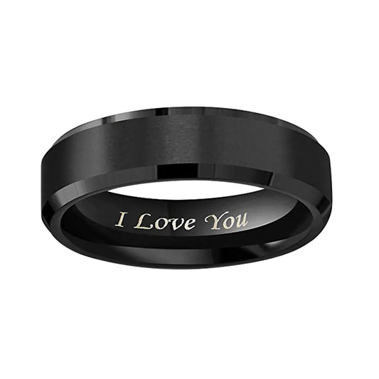 Frosted Titanium Steel | Ring for Couples