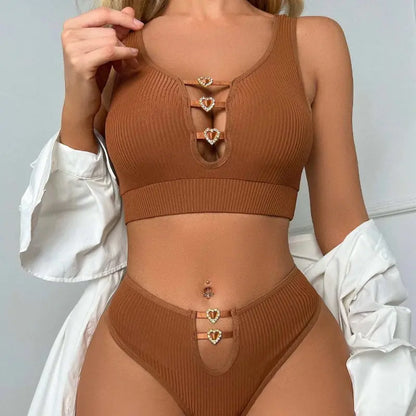 European American Lace Camisole Lingerie Set