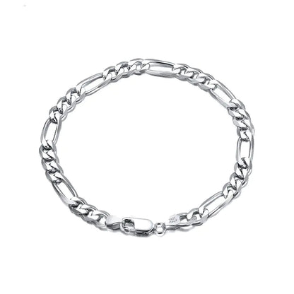 925 Sterling Silver | Figaro Bracelet for Women