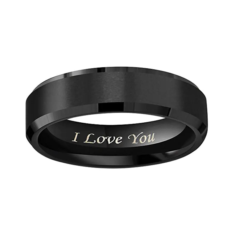 Frosted Titanium Steel | Ring for Couples