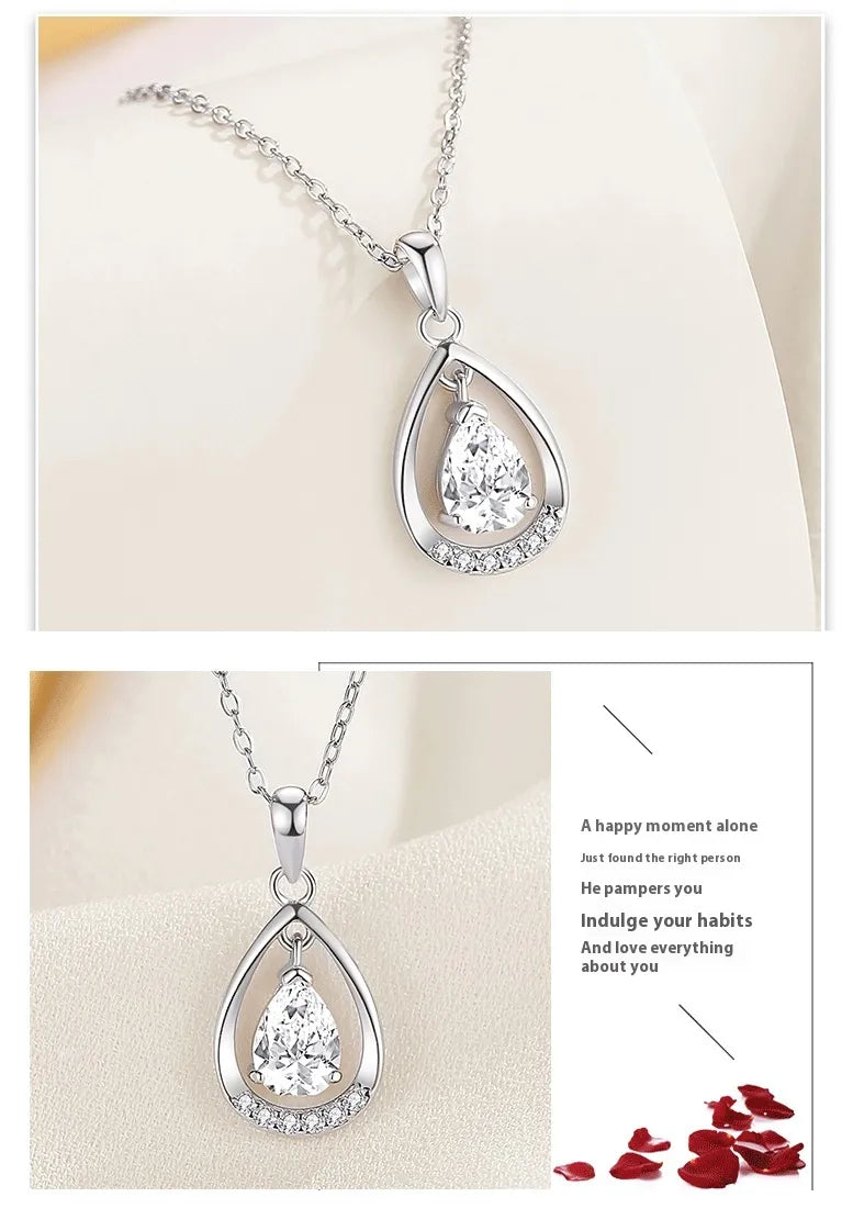 Sterling Silver Teardrop Necklace