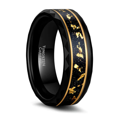 Irregular Gravel Niche Ring for Men’s Jewelry