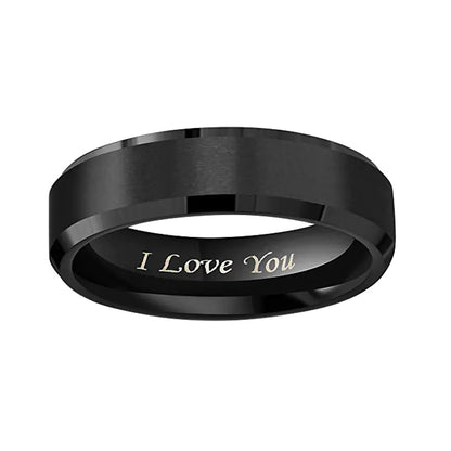 Frosted Titanium Steel | Ring for Couples