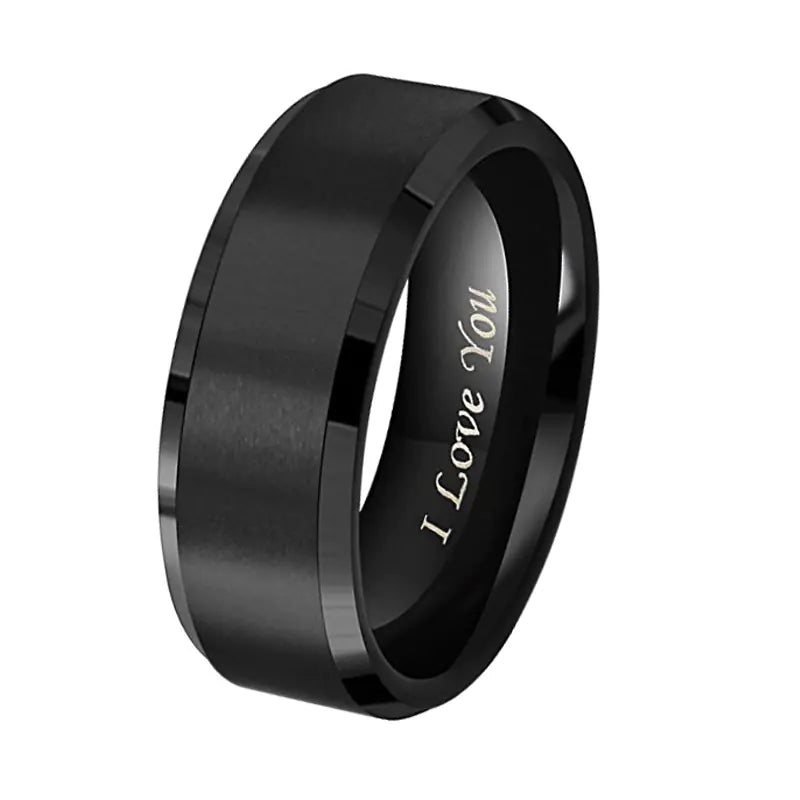 Frosted Titanium Steel | Ring for Couples