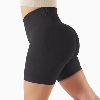 High-Waisted Seamless Yoga Shorts for Women
