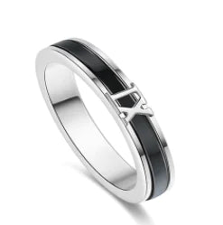 Electroplated Silver Couple Rings for Men and Women
